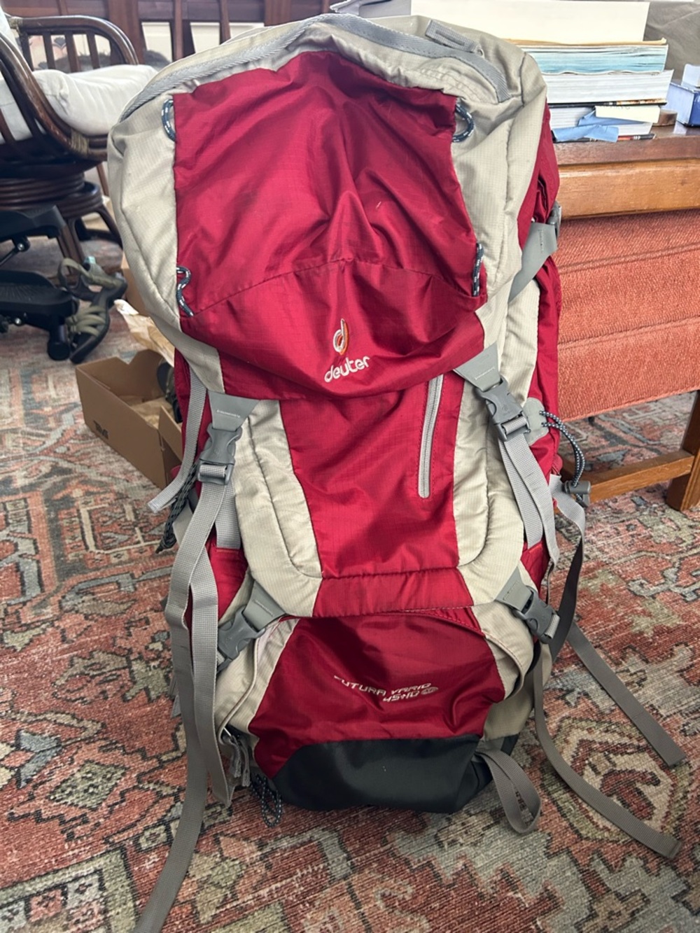 Deuter Women's Red Hiking Backpack - Durable Outdoor Daypack